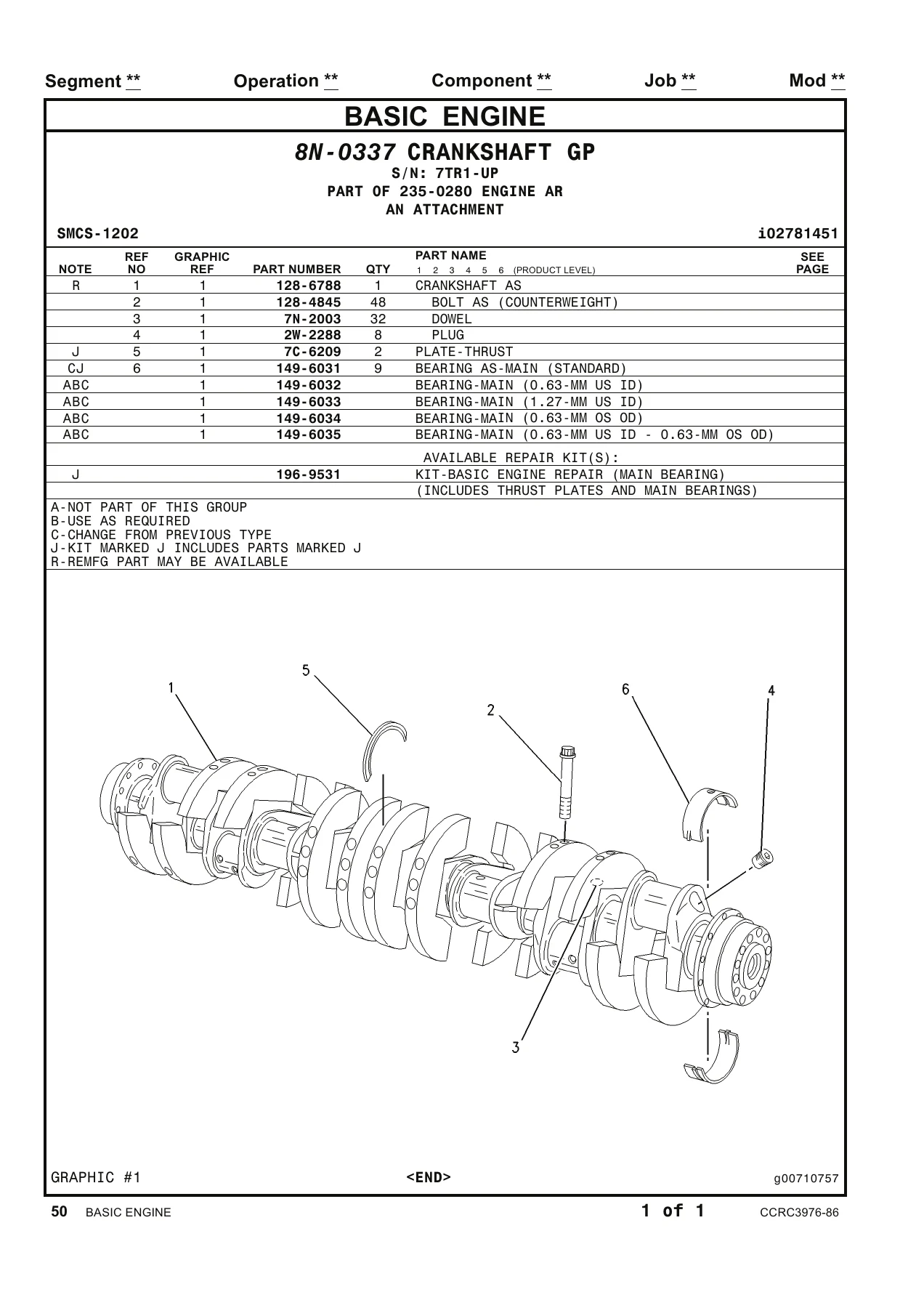 Caterpillar 793D Off-Highway Truck Parts Manual 2012 - Volumes I-III CCRC3976-86 - Image 3