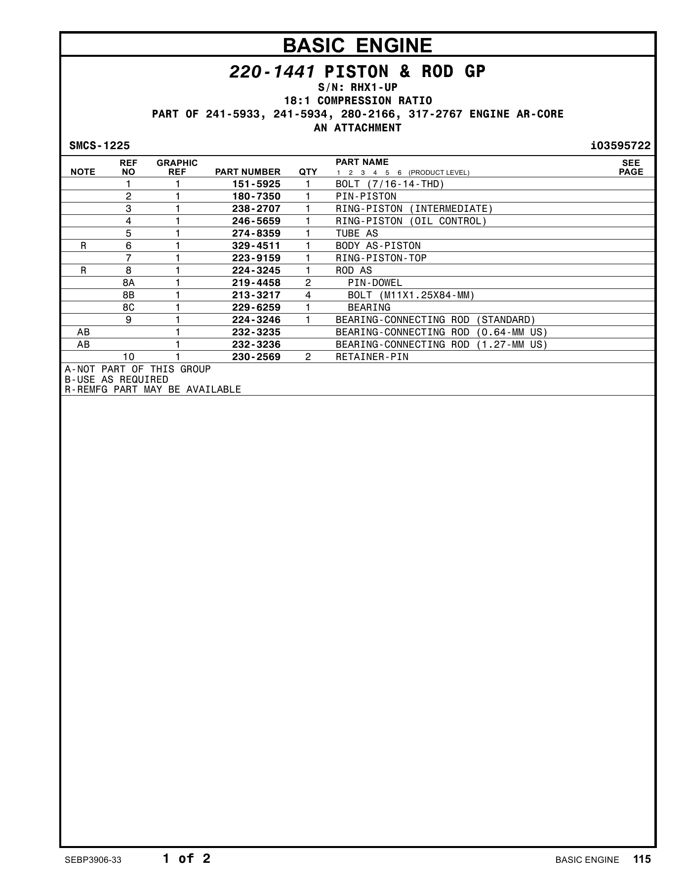 Caterpillar 988H Wheel Loader Parts Manual Volume I 2010 - SEBP3906-33 PDF Download - Image 3
