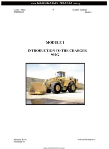 Caterpillar 992G Wheel Loader Ferreyros Technical Training Student Manual (DMSE0006)