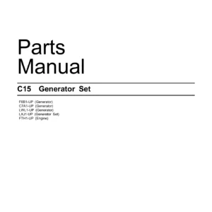 Caterpillar C15 Generator Set Parts Manual SEBP6162-11 2018 PDF Download