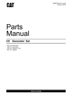 Caterpillar C9 Generator Set Parts Manual SEBP7515-00 2016 PDF Download