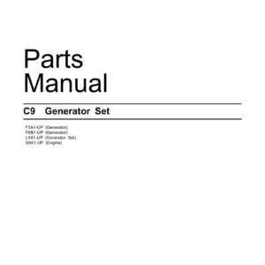Caterpillar C9 Generator Set Parts Manual SEBP7515-00 2016 PDF Download