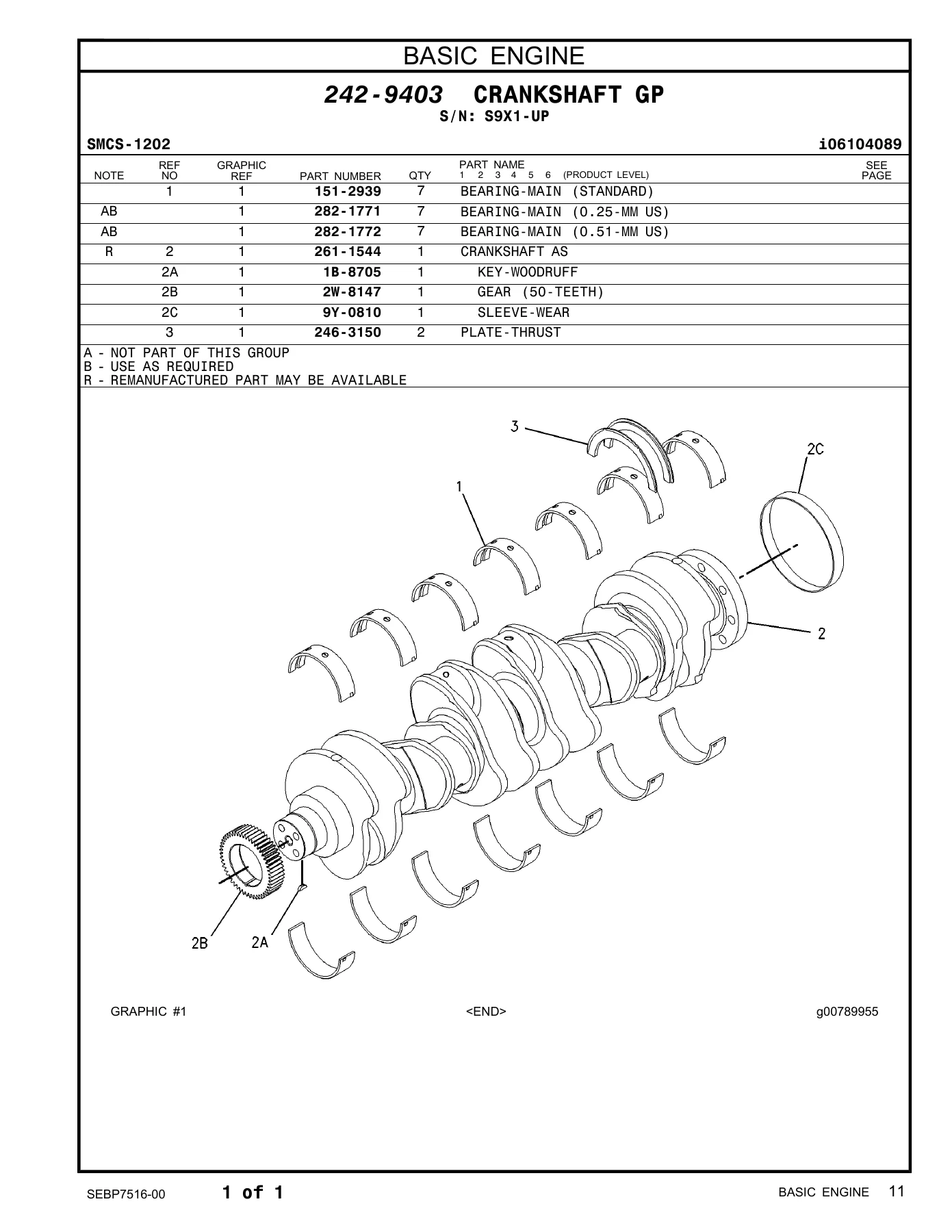 Caterpillar C9 Generator Set Parts Manual SEBP7516-00 - Cat C9 Engine Parts Catalog PDF Download - Image 3