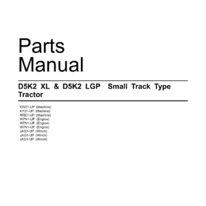 Caterpillar D5K2 XL D5K2 LGP Parts Manual SEBP6881-04 2016 PDF