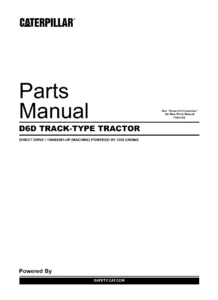 Caterpillar D6D Track-Type Tractor Parts Manual 74W02561-Up – SEBP1977-00 PDF Download