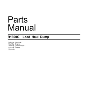 Caterpillar R1300G Load Haul Dump Parts Manual 2015 - CCRP6407-09 PDF