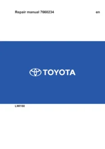 Cesab LWI160 Repair Manual - Toyota 7660234-040 PDF Workshop Manual