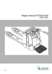 Cesab P320 P322 Repair Manual - 7572516-040 Electric Pallet Truck Workshop PDF
