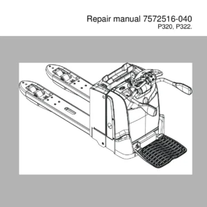 Cesab P320 P322 Repair Manual - 7572516-040 Electric Pallet Truck Workshop PDF
