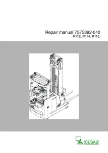Cesab R112 R114 R116 Reach Truck Repair Manual - Complete Workshop Service PDF