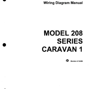 Cessna 208 Caravan I & 208B Wiring Diagram Manual - Model 208 Series Electrical Schematics