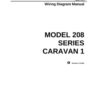 Cessna 208 Caravan Series Wiring Diagram Manual - Revision 10