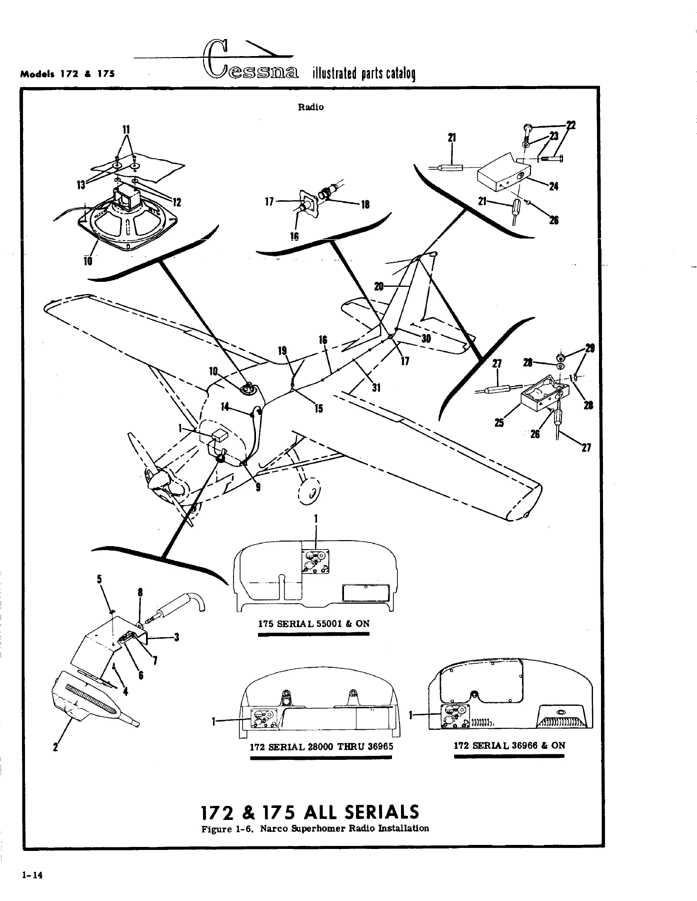 Cessna Electronics Parts Catalog & Maintenance Manual D-144 1962 - Models 150 172 175 180 182 185 210 - Image 2