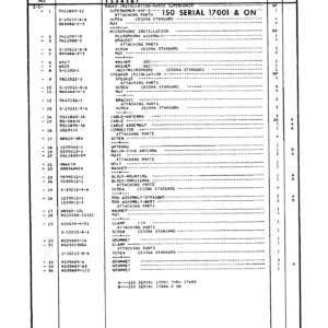 Cessna Electronics Parts Catalog & Maintenance Manual D-144 1962 - Models 150 172 175 180 182 185 210