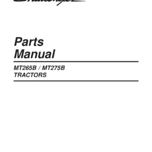 Challenger MT265B MT275B Parts Manual 2005 - Illustrated PDF Catalog