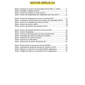 Chevrolet Spark 0.8L 1.0L Sirius D3 D4 Service Manual - Engine, Transaxle, Brakes, Electrical, HVAC
