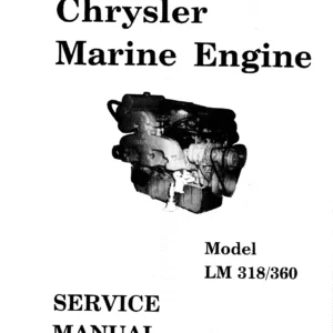 Chrysler LM318 & LM360 Marine Engine Service Manual – 8‑Cylinder Workshop PDF Download