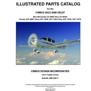 Cirrus SR22 & SR22T Illustrated Parts Catalog - 1479 Pages OEM PDF