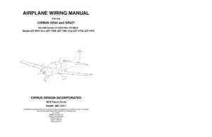 Cirrus SR22 and SR22T Aircraft Wiring Manual (Revision D6)