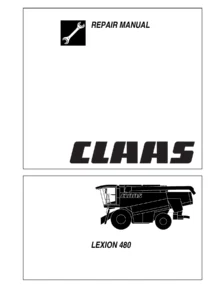 Claas Lexion 480 Combine Harvester Repair Manual 188678.1 — January 2004 Edition
