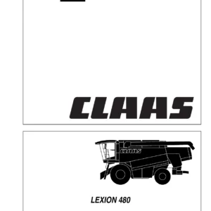Claas Lexion 480 Combine Harvester Repair Manual 188678.1 — January 2004 Edition