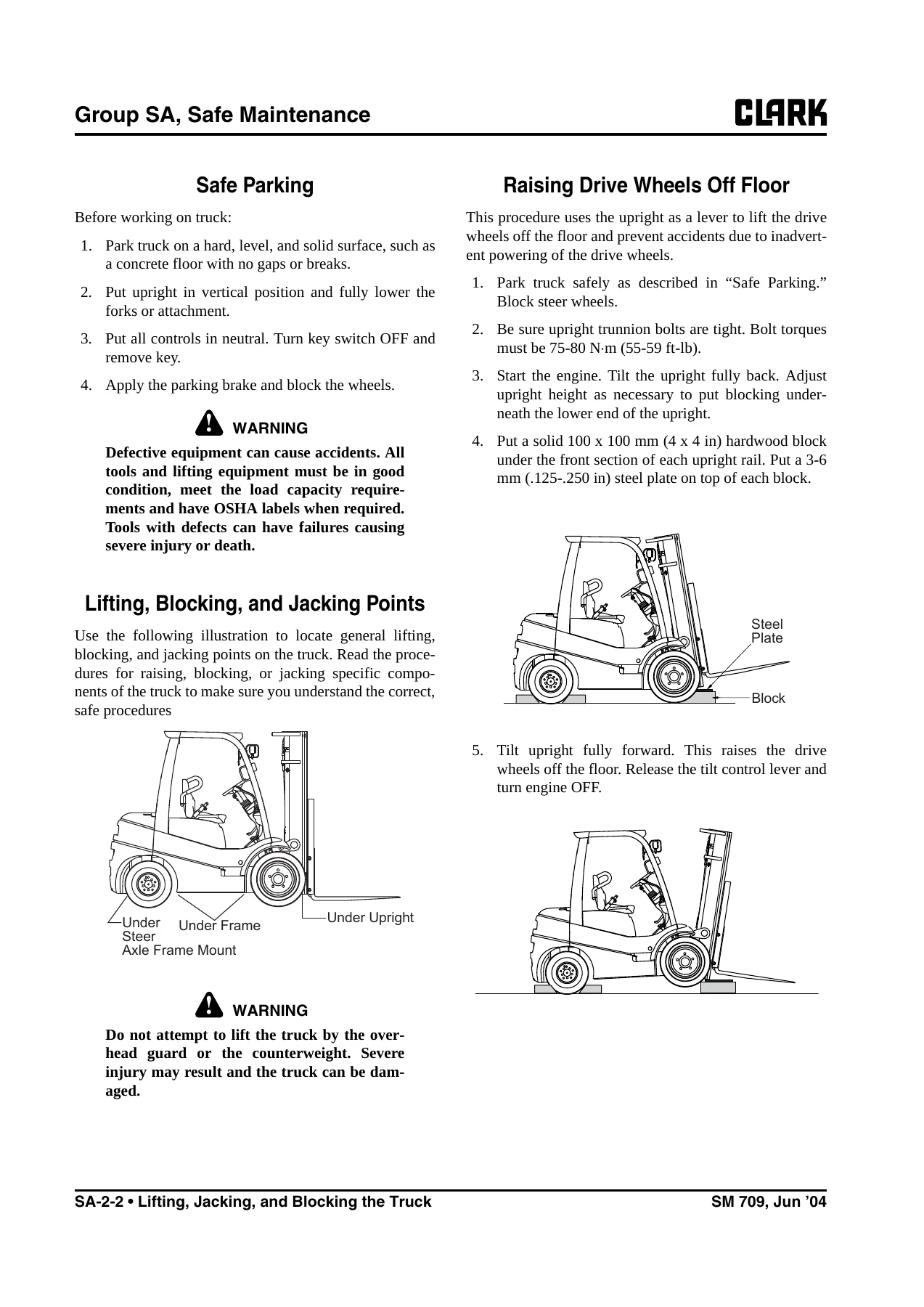 Clark C15-C35 D L G Forklift Service Manual SM 709 Complete Workshop Guide - Image 3