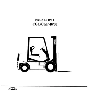 Clark CGC CGP 40-70 Forklift Service Manual - SM-612 PDF Download