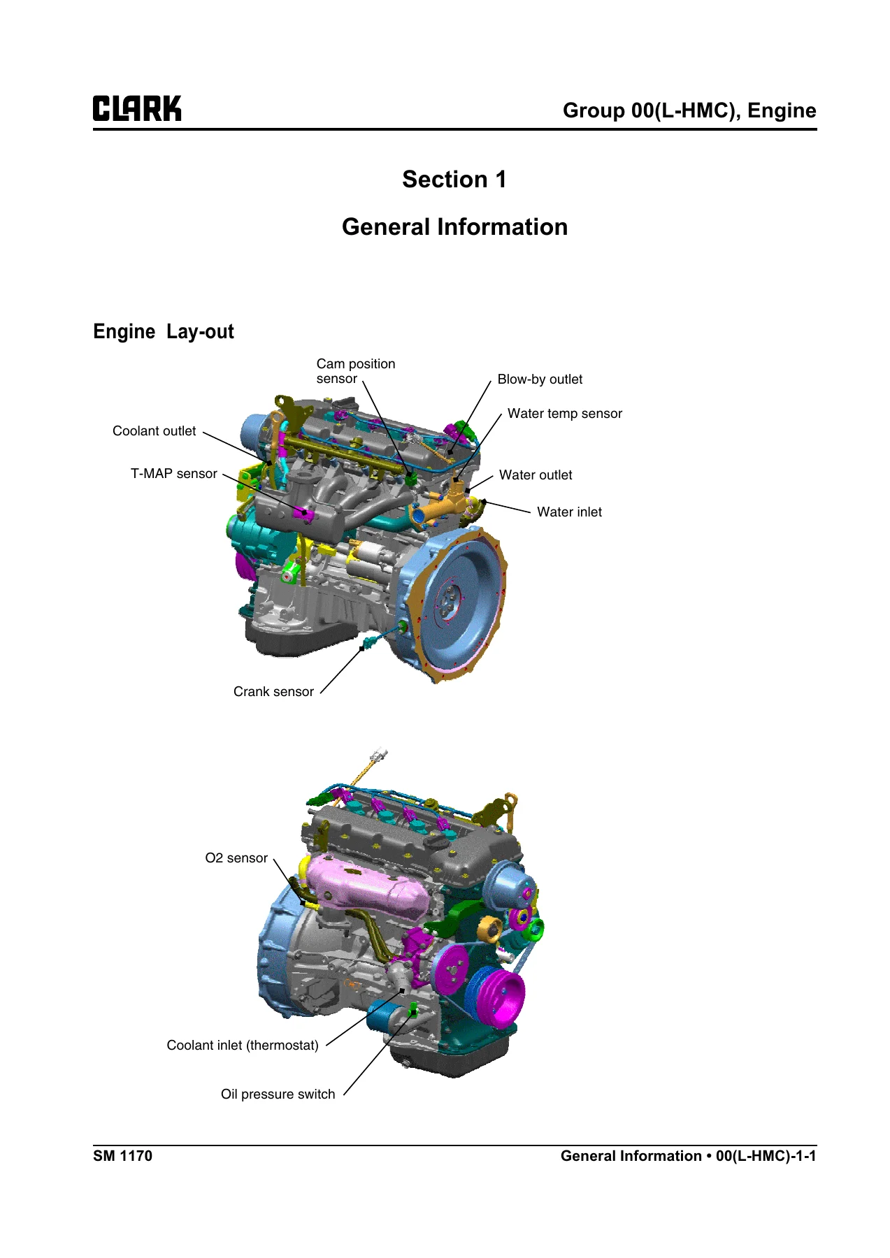 Clark GTS20/25/30/33 L Forklift Service Repair Manual - HMC Theta 2.4 LPG Engine - Image 2
