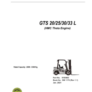 Clark GTS20/25/30/33 L Forklift Service Repair Manual - HMC Theta 2.4 LPG Engine