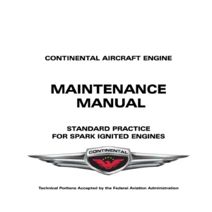 Continental Aircraft Engine Standard Practice Maintenance Manual M-0 Change 3 - PDF
