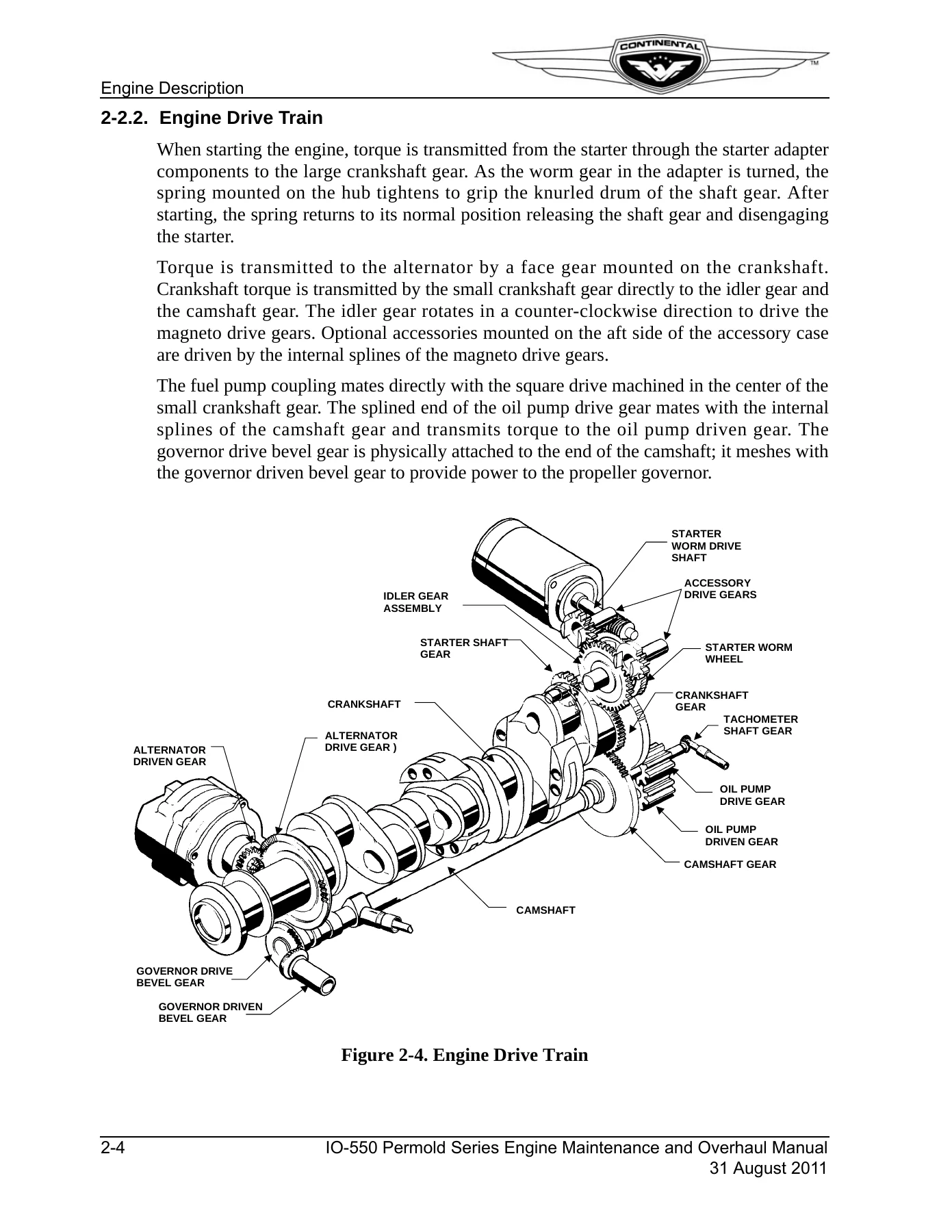 Continental IO-550 A B C G N P R Permold Series Engine Maintenance and Overhaul Manual M-16 2011 - Image 3