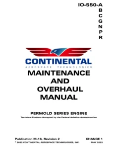 Continental IO-550 Permold Series Engine Maintenance and Overhaul Manual M-16