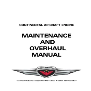 Continental O-200-D & O-200-X Aircraft Engine Maintenance and Overhaul Manual M-2