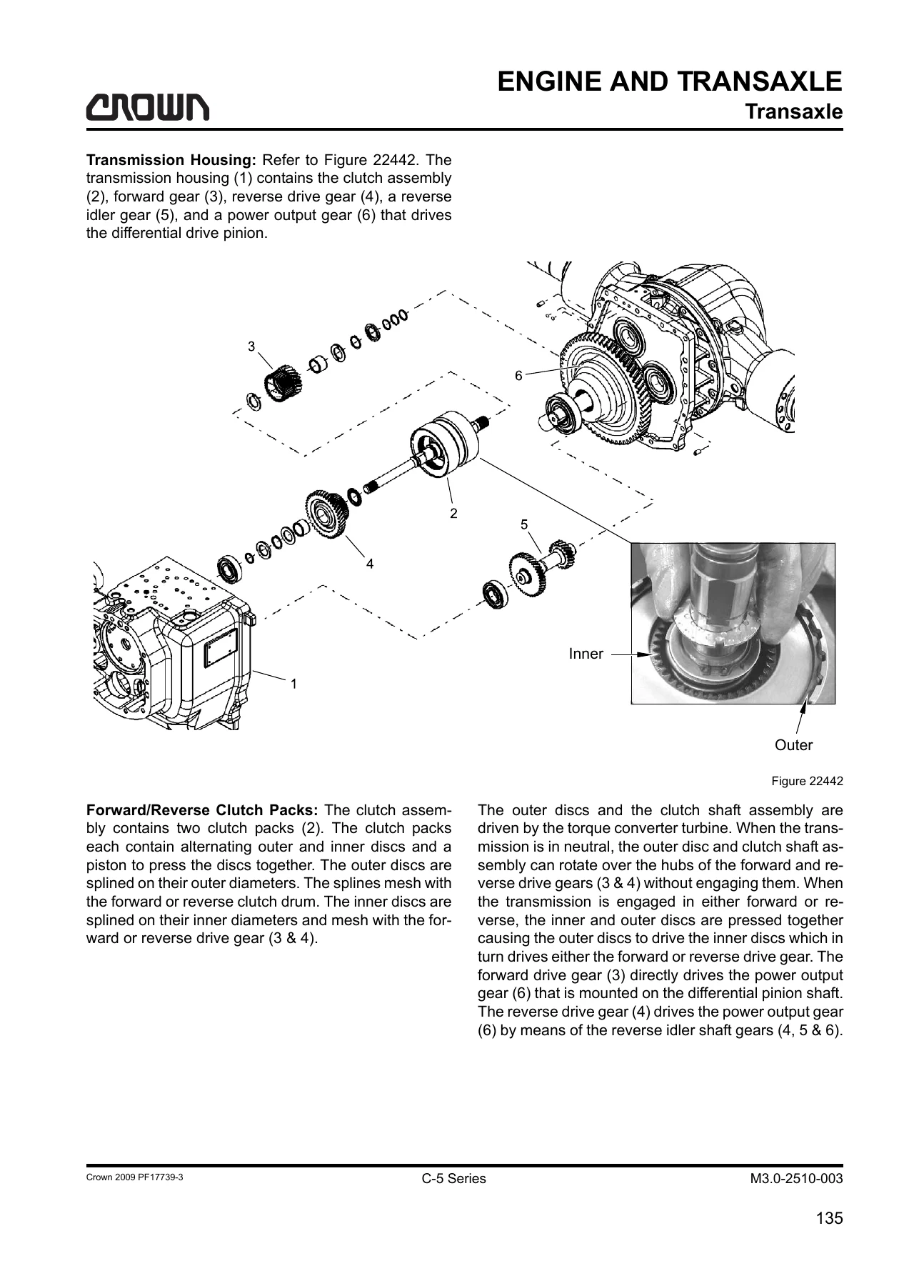 Crown C-5 Series LPG Cushion Forklift Maintenance Manual - 4000 to 6500 lb Capacity Models - Image 3