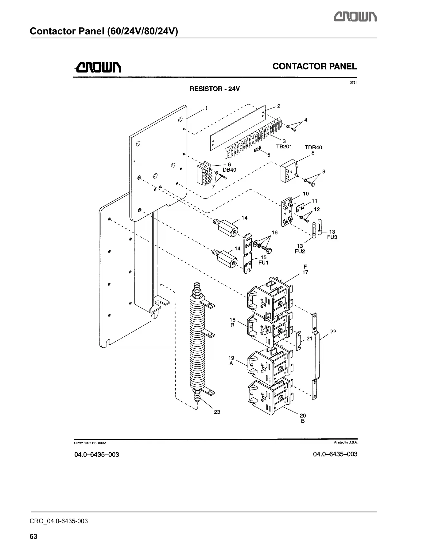 Crown PW 3000 Walkie Stacker Parts Manual PDF - Complete Parts Catalog - Image 3