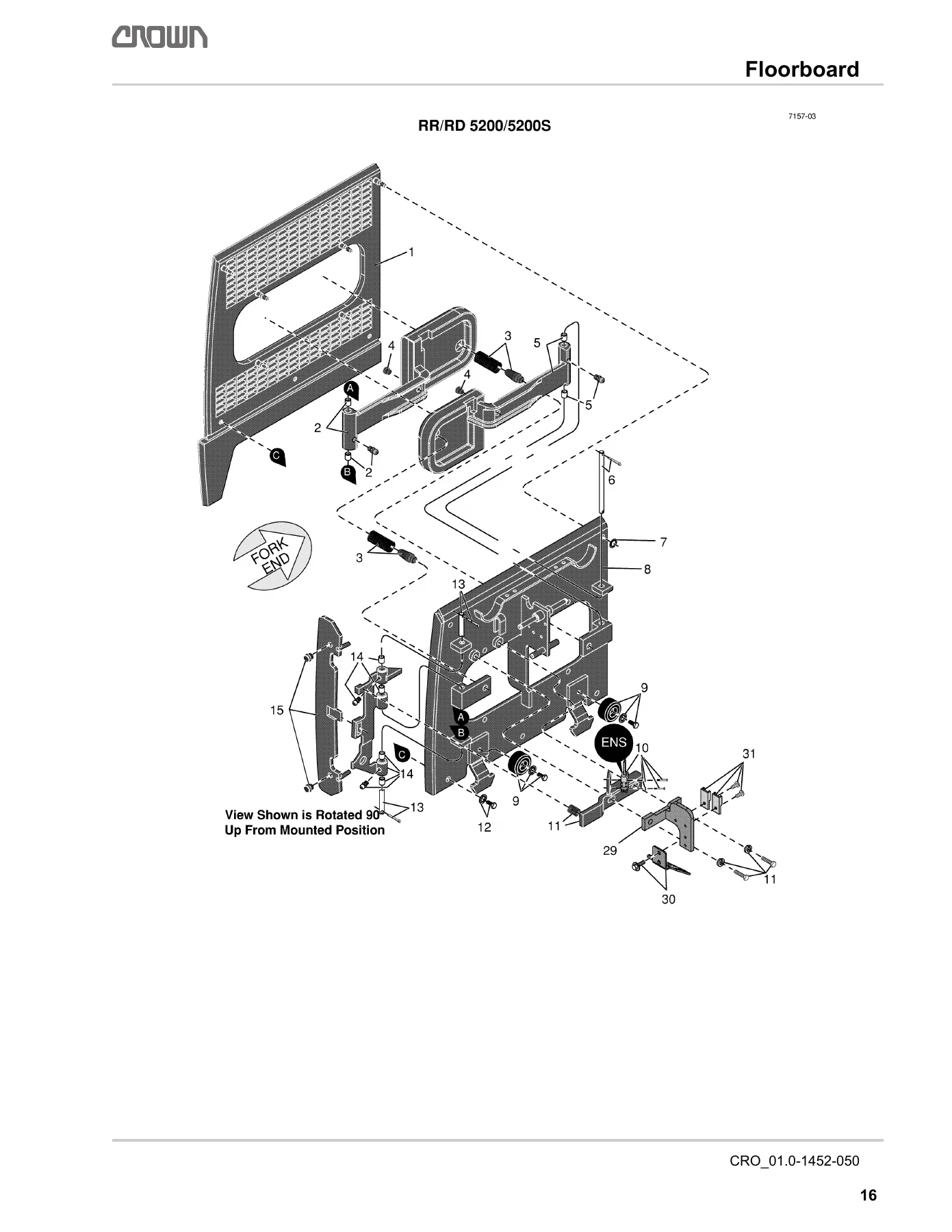 Crown RR/RD 5200 & 5200S Reach Truck Parts Catalog PDF Download - Image 2