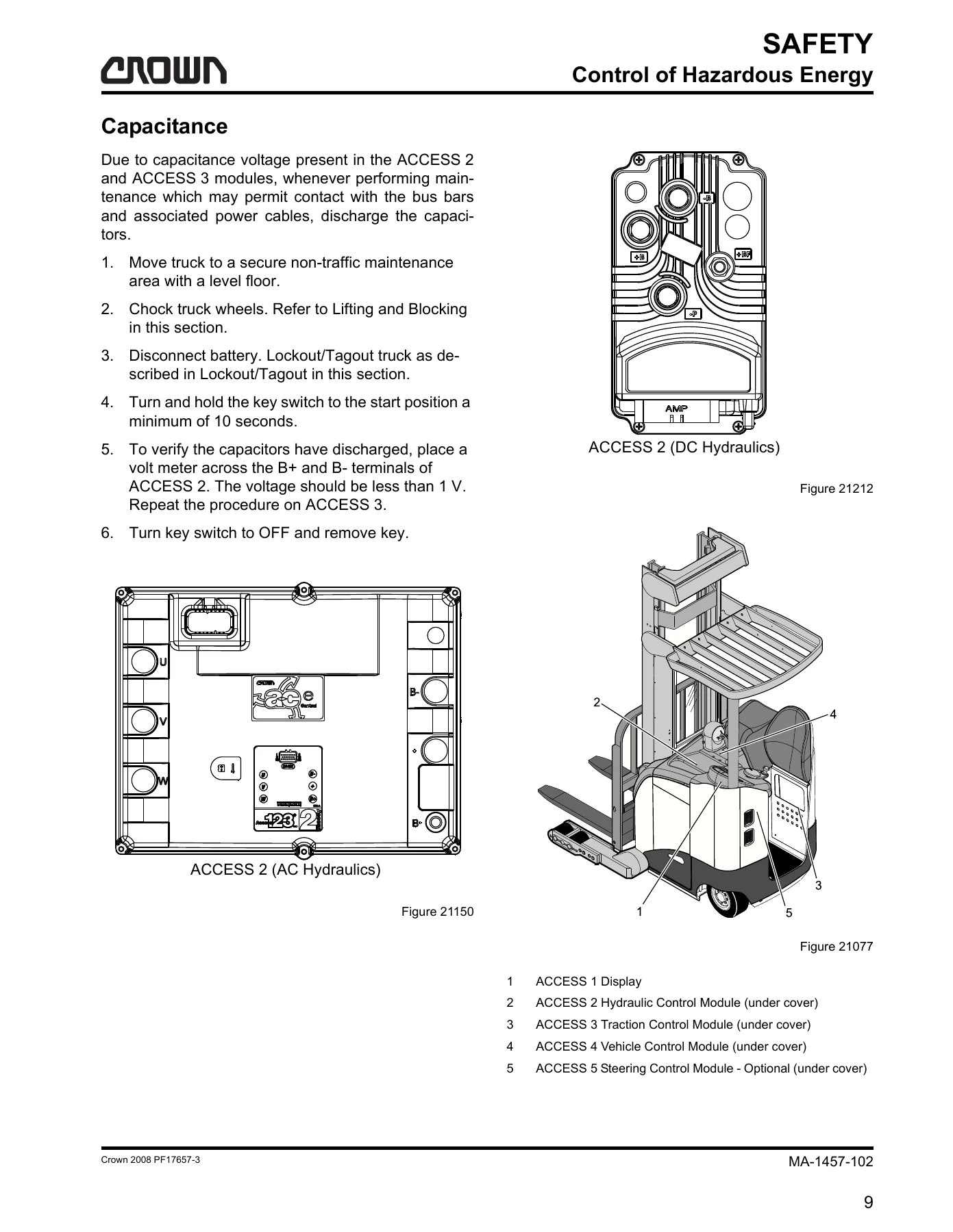Crown RR/RD 5700 Series AC Traction Service & Parts Manual - PDF Download - Image 2