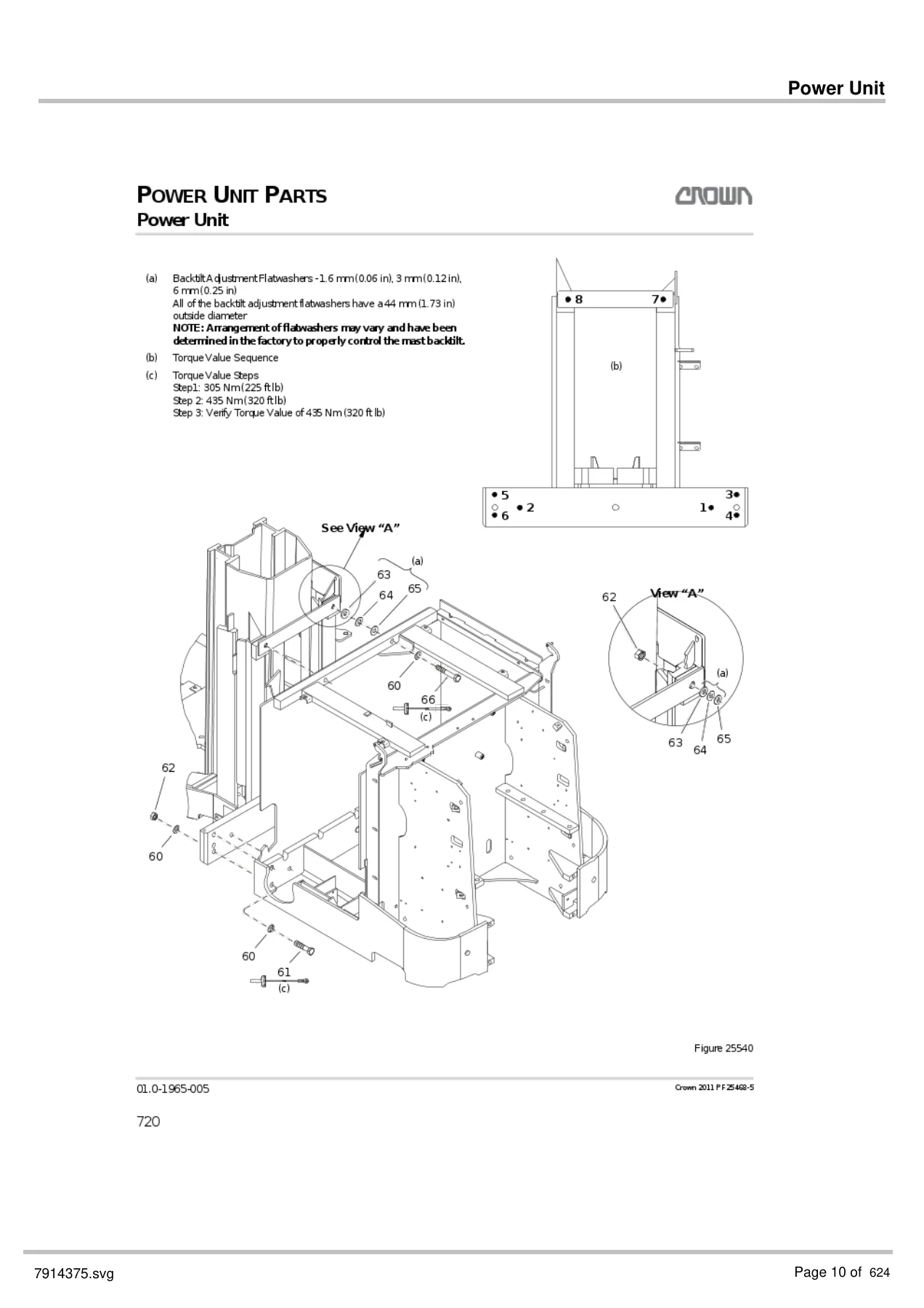 Crown TSP 6500 Parts Manual PDF - TSP6500 Forklift Parts Catalog Download - Image 2