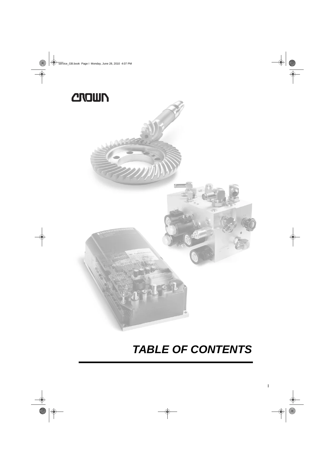 Crown WT 3000 Series Pallet Truck Maintenance Manual - WT 3020, WT 3040, WT 3060 - Image 2