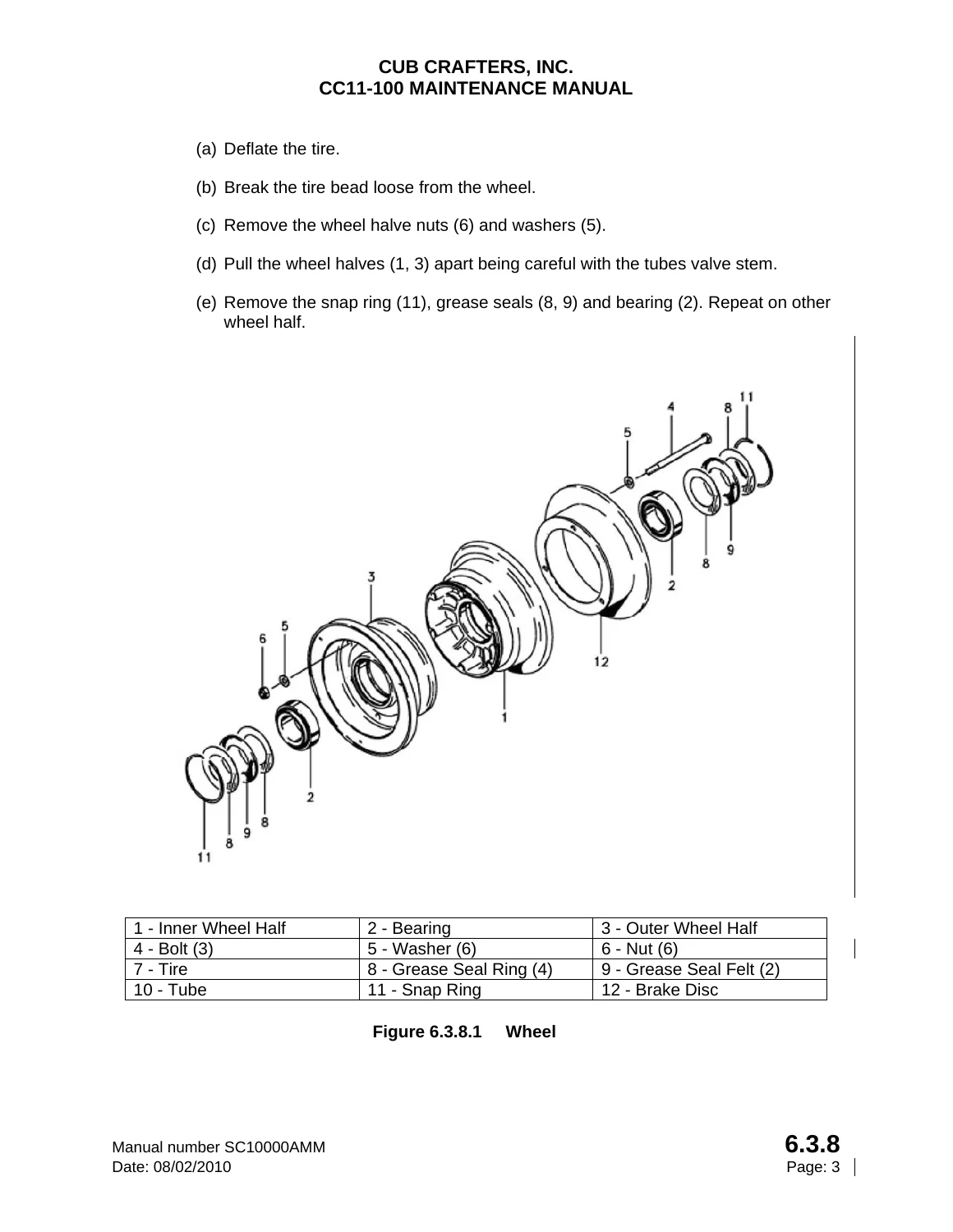 CubCrafters CC11-100 Sport Cub Aircraft Maintenance Manual SC10000AMM Rev H 2013 - Image 3