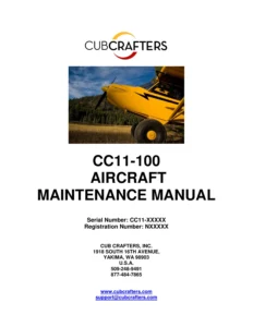 CubCrafters CC11-100 Sport Cub Aircraft Maintenance Manual SC10000AMM Rev H 2013