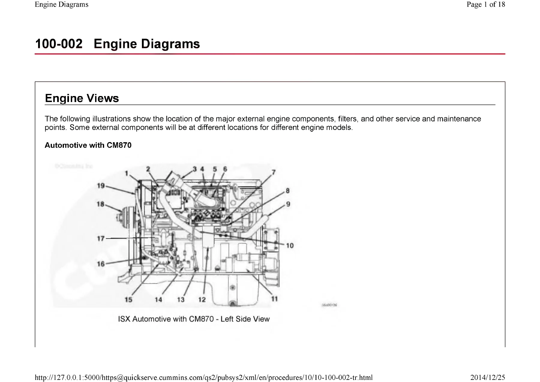 Cummins ISX QSX15 Signature Engine Service Manual β Full Workshop Guide 3666239 - Image 2