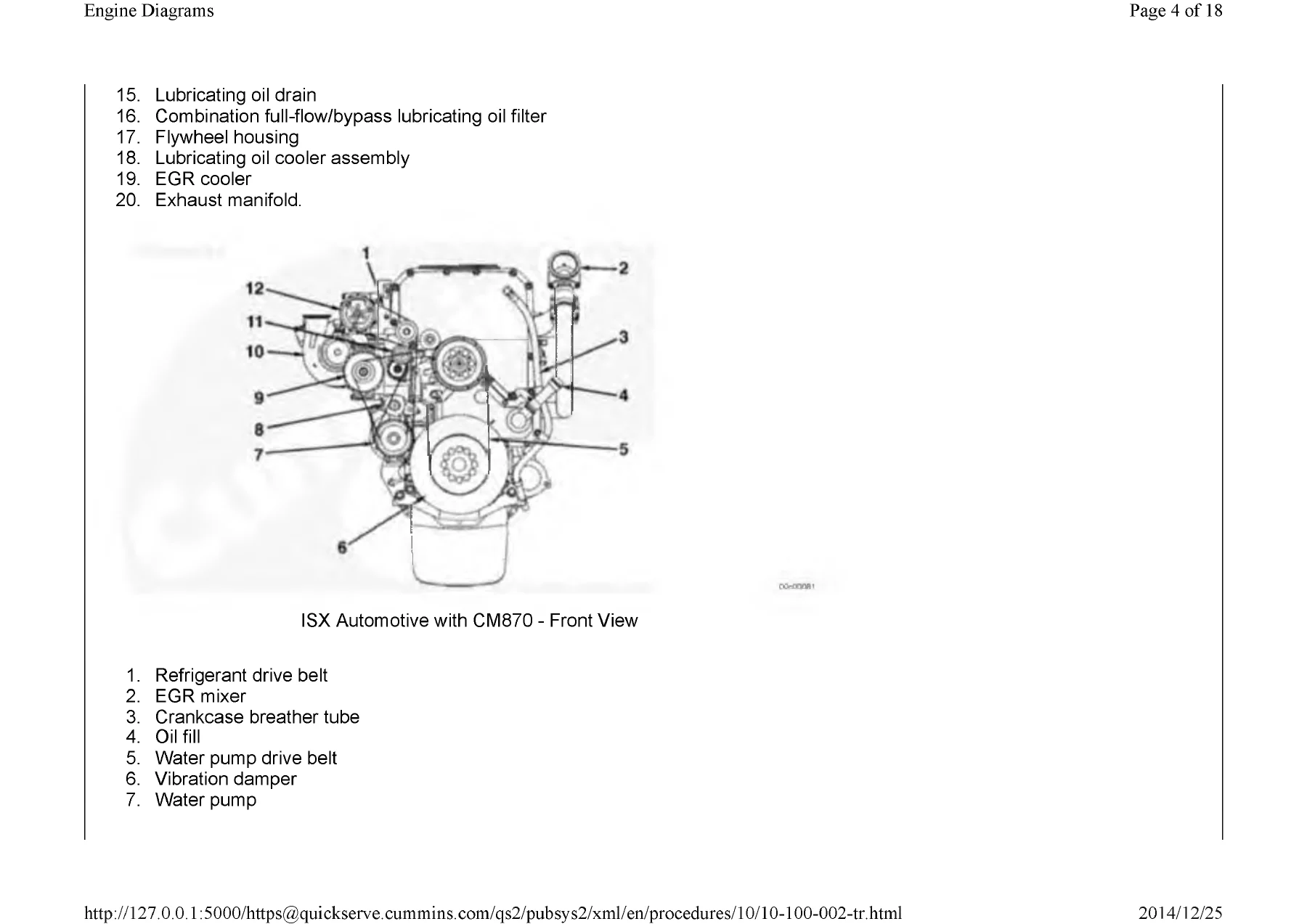 Cummins ISX QSX15 Signature Engine Service Manual β Full Workshop Guide 3666239 - Image 3