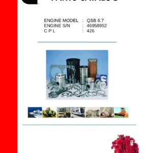 Cummins QSB6.7 CPL426 Engine Parts Catalog - Serial 46958952 PDF