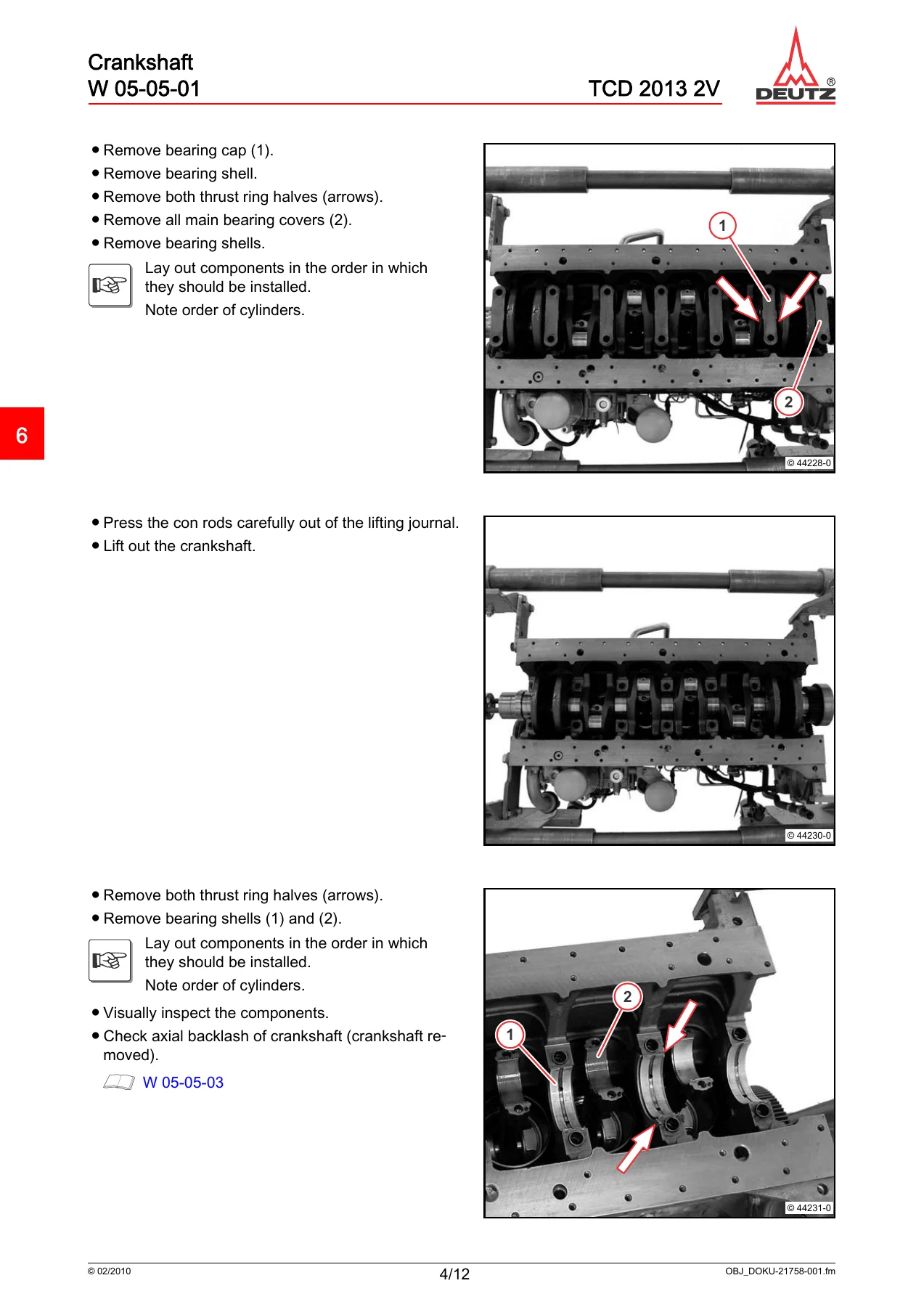 DEUTZ TCD 2013 2V Workshop Manual 0312 2916 - 2010 PDF - Image 2