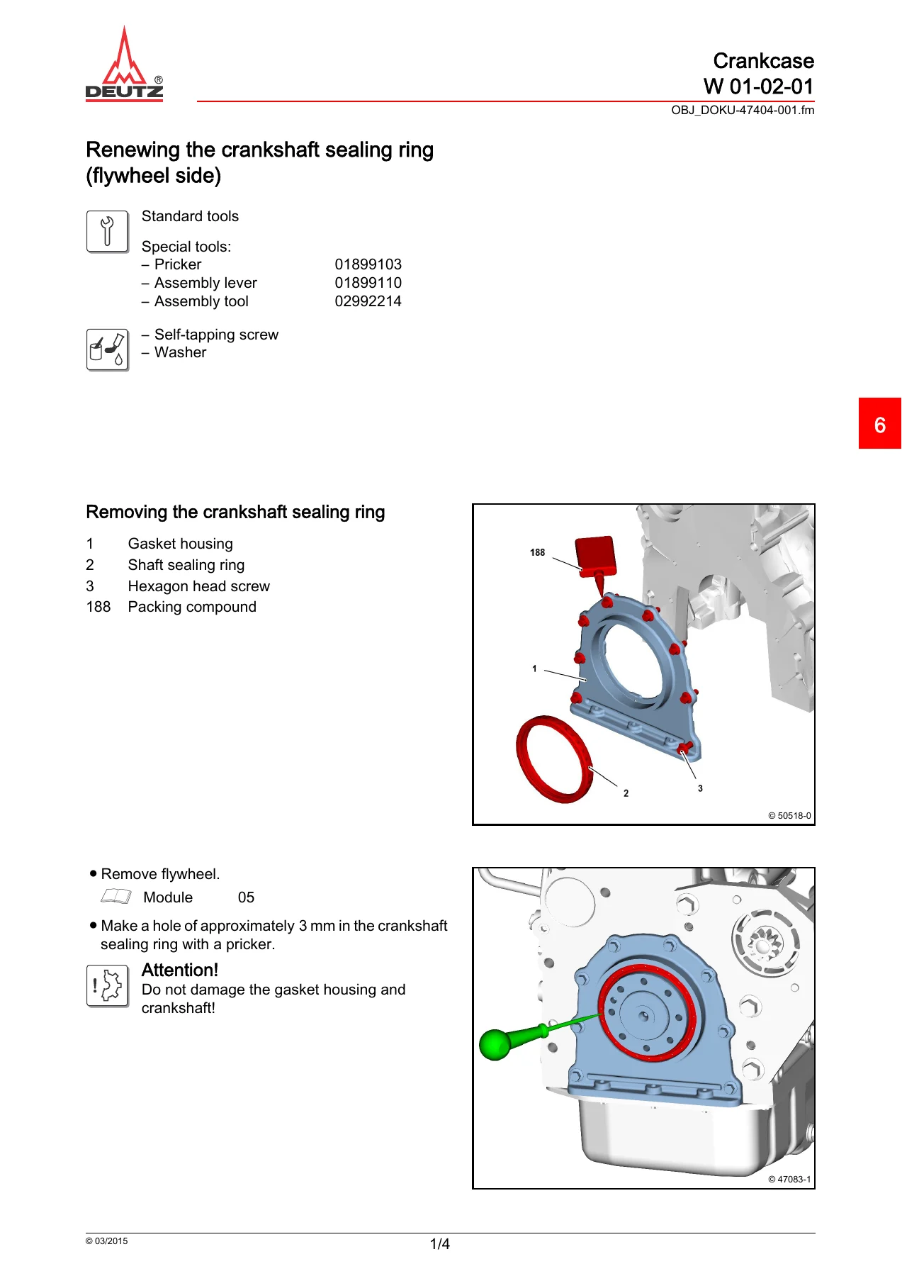 DEUTZ TD 3.6 L4 & TCD 3.6 L4 Stage IV / Tier 4 Workshop Manual 0312 4399 PDF - Image 2