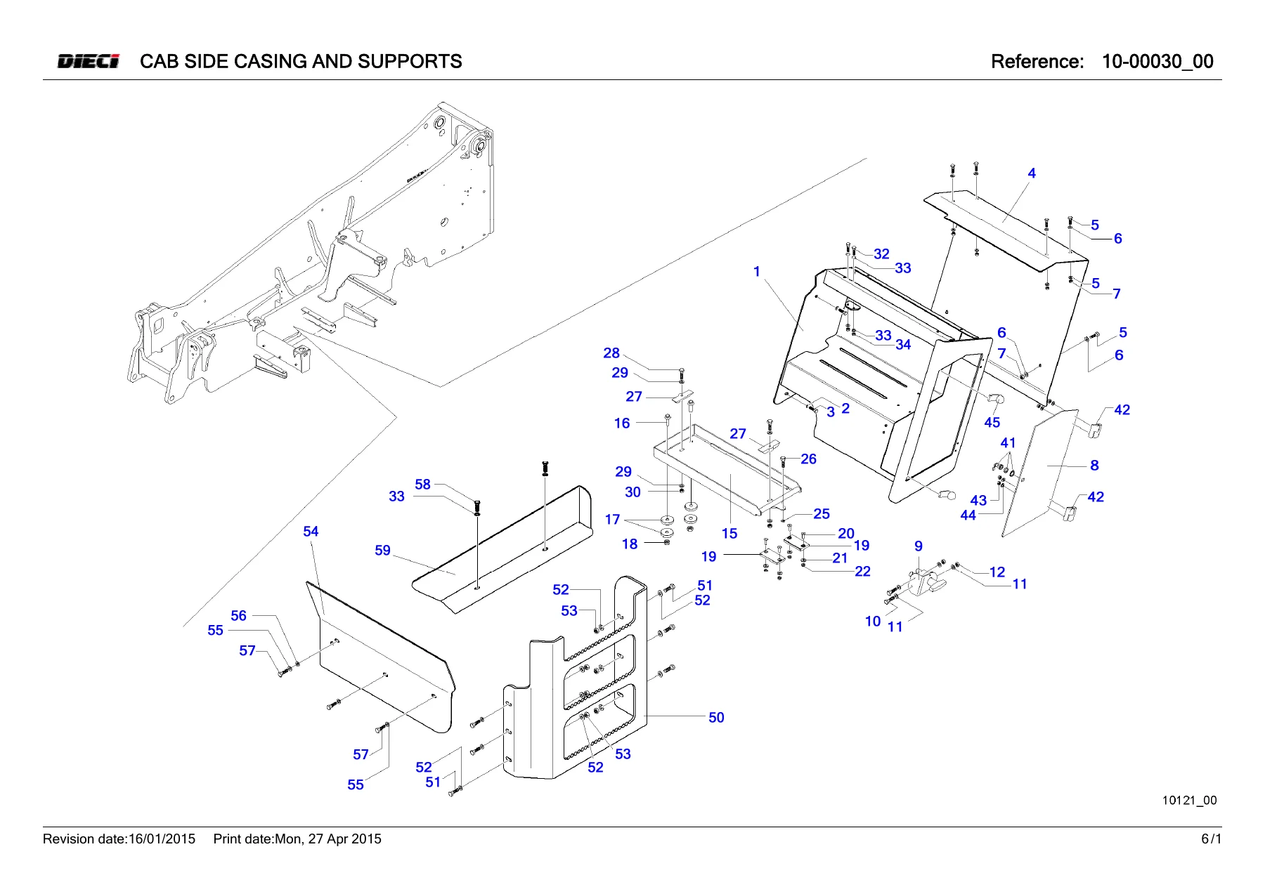 DIECI Telescopic Handler Spare Parts Catalog - Illustrated Parts Manual PDF - Image 2