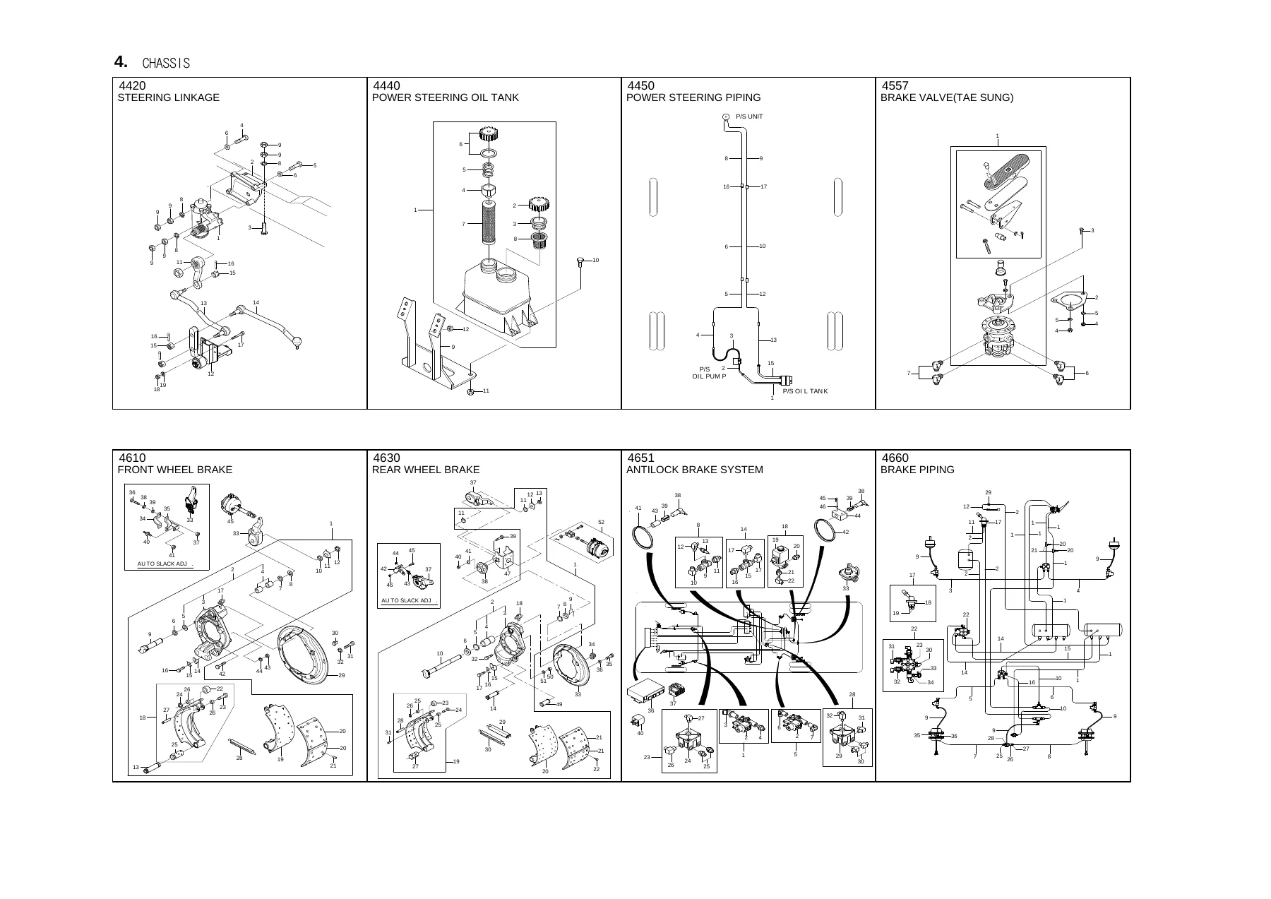 Daewoo BS106 Bus Parts Catalog PDF - Illustrated Parts Manual with Exploded Views - Image 3