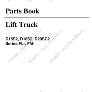 Daewoo Doosan D15S2 D18S2 D20SC2 Forklift Parts Book SB1058E - PDF