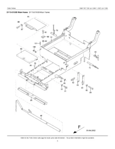 Demag DF135C Tracked Paver Spare Parts List PDF - SN 33447 / EB75 7285 Parts Catalog